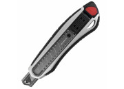 Нож канцелярский 18мм BRAUBERG "Heavy duty", автофиксатор, резиновые вставки, металл, 237158