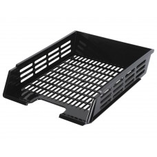 Лоток гориз. для бумаг 360х75х270 мм, черный, 237011  BRAUBERG Basic