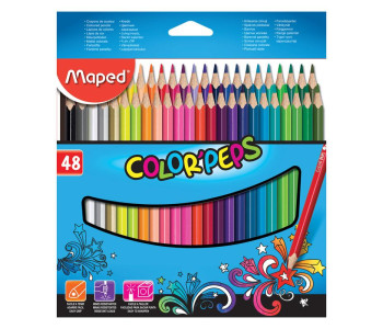 Карандаши цветн. 48шт  трехгр. Maped "Color Pep's" 832048