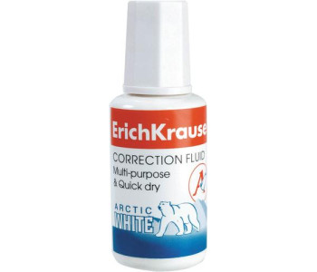 Коррект. жидкость 20мл с кистью (Е268) EK6 Erich Krause