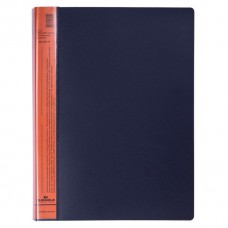 Папка 20 вклад. А4 Durable "DuraLook Color", 17мм, 700мкм, антрацит-оранжевая RU242209
