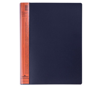 Папка 20 вклад. А4 Durable "DuraLook Color", 17мм, 700мкм, антрацит-оранжевая RU242209