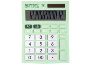 Калькулятор 12-разр.  BRAUBERG ULTRA PASTEL-12-LG  мятный 250504