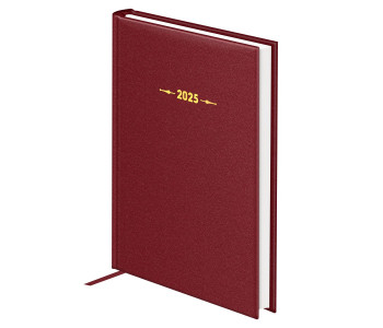 Ежедневник датир  2025г., А6, 176л., тв, балакрон, BG "Ariane. Dark red", красный DdA6_60817