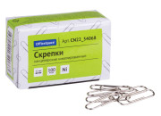 Скрепки канц 22 мм, никел 100 шт. CN22_34068 Спейс