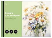 Папка для аквар. 10л А4 BG "Полевые цветы", 200г/м2 БА10А4_60214