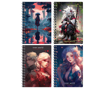 Книжка записная 80л А6 гр. "Inner world" К6гр80 12798 BG Книжка записная 80л А6 гр. "Inner world" К6гр80 12798 BG