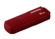 Флэш-диск  Smart Buy "Clue"  16GB, USB 2.0 Flash Drive, бордовый SB16GBCLU-BG