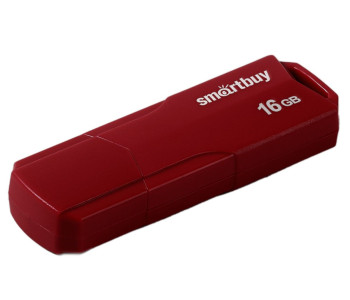 Флэш-диск  Smart Buy "Clue"  16GB, USB 2.0 Flash Drive, бордовый SB16GBCLU-BG