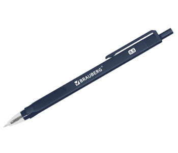 Ручка шарик 0.5 син.авт BRAUBERG "Extra Glide RT SOFT BLK  144261
