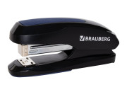 Степлер №24/6, 26/6 BRAUBERG "Extra", до 30 листов, черно-синий, 229084