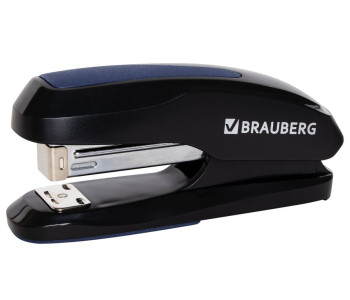 Степлер №24/6, 26/6 BRAUBERG "Extra", до 30 листов, черно-синий, 229084