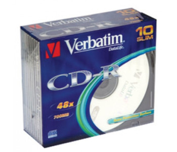Диск CD-R 700mb/80min/52 DL+ Slim 43415 Verbatim Диск CD-R 700mb/80min/52 DL+ Slim 43415 Verbatim
