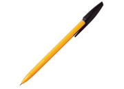 Ручка шариковая I-NOTE, пластиковый желтый корпус, 0,5мм, черная, (INDEX) IBP303/BK