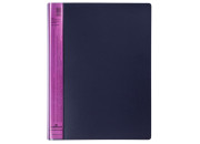 Папка 20 вклад. А4 Durable "DuraLook Color", 17мм, 700мкм, антрацит-розовая RU242208