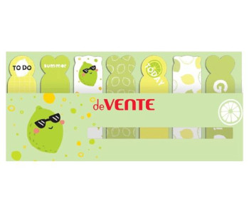 Блок клей. Закладки 65х18мм 7х20л 7 диз. Lime 2011014 deVente