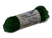 Рафия  натуральная, темно-зеленый, моток 50г 9058 Folia