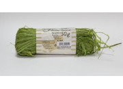 Рафия  натуральная, зеленый светлый, моток 50г 9051 Folia