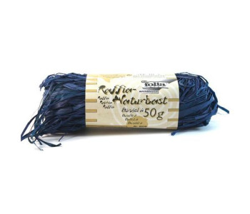 Рафия  натуральная, ультрамарин, моток 50г 9036 Folia