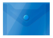 Конверт с кнопкой 150мкр А7 (74*105мм), 150мкм, прозр синяя Спейс 267537 / ММ-31726 СТАММ