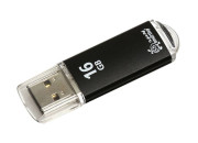 Флэш-диск Smart Buy "V-Cut"   16GB, USB2.0 Flash Drive, черный (металл.корпус) SB16GBVC-K