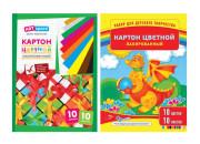 Картон цветной  А4 10л 10цв лакированный  ArtSpace, Нкл10-10_6103 Спейс