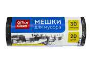 Мешки для мусора  30л OfficeClean ПНД, 48*58см, 8мкм, 20шт, черные, в рулоне 243961/А
