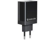 Зарядное устройство сетевое Defender UPA-101 (быстрая зарядка), QC 3.0, 18W, черный 83573