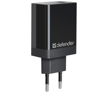 Зарядное устройство сетевое Defender UPA-101 (быстрая зарядка), QC 3.0, 18W, черный 83573