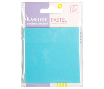 Блок клей. 76*76мм deVente "Pastel", пластик, прозрачный, голубой, искрящийся 50л 2011449
