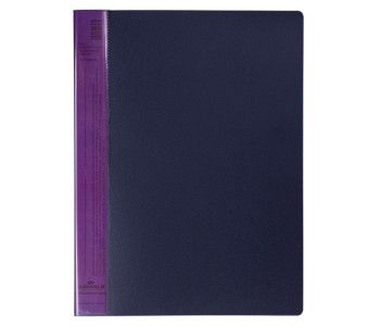 Папка 20 вклад. А4 Durable "DuraLook Color", 17мм, 700мкм, антрацит-фиолетовая RU242212