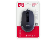 Мышь Smartbuy ONE 265-K, USB, бесшумная, черный, 4btn+Roll SBM-265-K