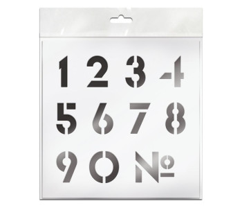Трафарет Unibob 20*20см "Цифры" 18875 67204 /ТЦ2020_45561