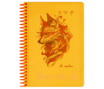 Скетчбук 40л., А5 BG "Neon. Orange", на гребне, маркерная бумага 120г/м2 СА540гр_59316
