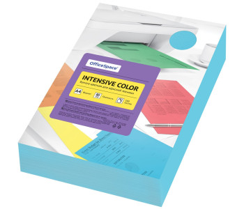 Бумага для ксер. А4 500л 80г/м интенсив.голуб. OfficeSpace "Intensive Color", 361616