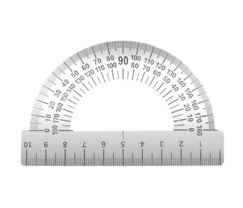 Транспортир 10 см металл. ТС-10   ТС-10-532 / ТР-31662