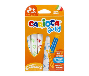 Фломастеры  06цв "Baby" утолщ. 42813 Carioca