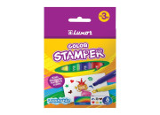 Фломастеры  8цв  "Color Stamper" штампы  6130/Box 8 Luxor