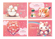Альбом 40л., А4, BG "Kawaii", металлизация 160г/м2 АР4ск40_м 10940