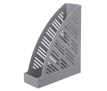 Лоток вертик. для бумаг 250х90х300 мм, серый, 237225  BRAUBERG "Standard+"