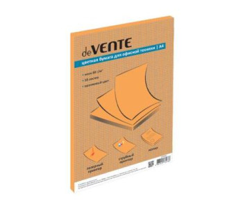 Бумага для ксер. А4 50л 80г/м неон оранж. 2072602 deVente