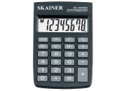 Калькулятор 08-разр. Skainer 58*88*10мм, черный, SK-108NBK