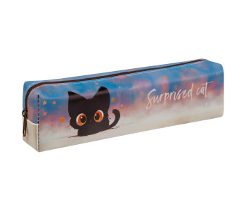 Пенал мягкий 200*55*40 MESHU "Surprised Cat", искусственная кожа MS_65241