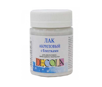 Лак акриловый с блестками Decola, 50 мл; Арт 5828958