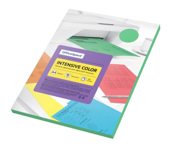 Бумага для ксер. А4 100л 80г/м OfficeSpace Intensive Color (зеленый) IC_38228