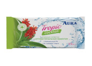 Салфетки влажные Aura "Tropic coctail", 15*20см, 15шт., освежающие 6066/6065/8136