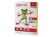 Бумага CREATIVE color (Креатив) А4, 80г/м, 100 л. интенсив желтая, БИpr-100ж, ш/к 45216 110505