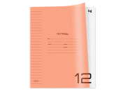 Тетрадь 12л А5 лин. "UniTone. Neon", пластик обл, неон оранж Т5ск12_пл 06111   BG