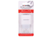 Быстрое зарядное устройство для iPhone (220В) SONNEN, порт Type-C,выходной ток 2A, белое, 455507