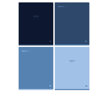 Тетрадь 48л А5 кл. Monocolor. Blue  Т5ск48_лс 11854 BG